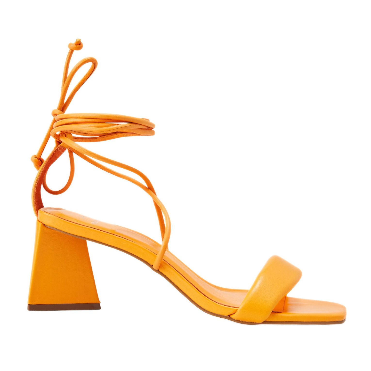 Brown Calf Leather Sandals Caúna – Women’s Strappy 6.5 cm Block Heel Wrap Design