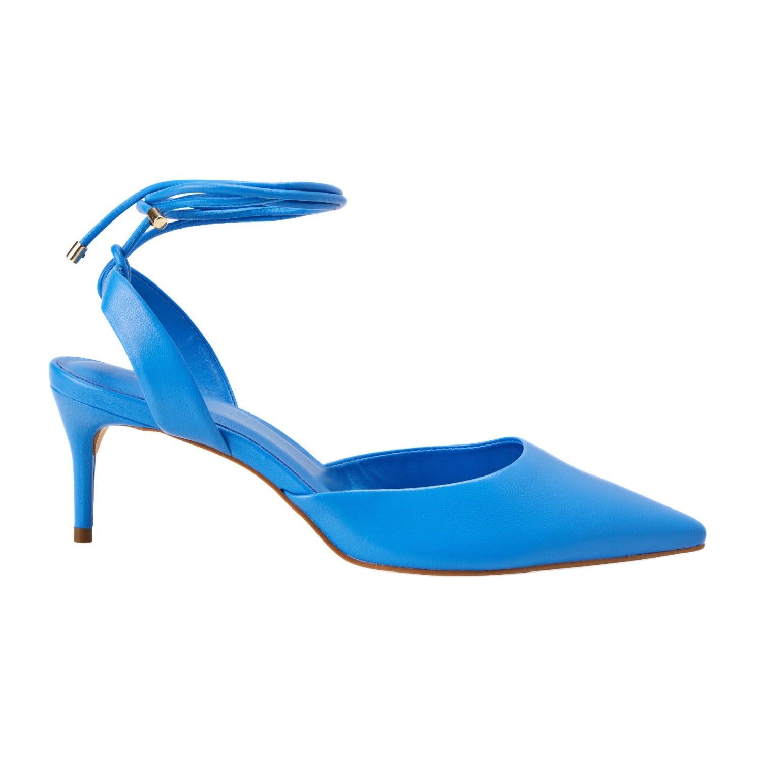 Brown Goat Leather Pointed Toe Heels – Elegant Women’s Pumps