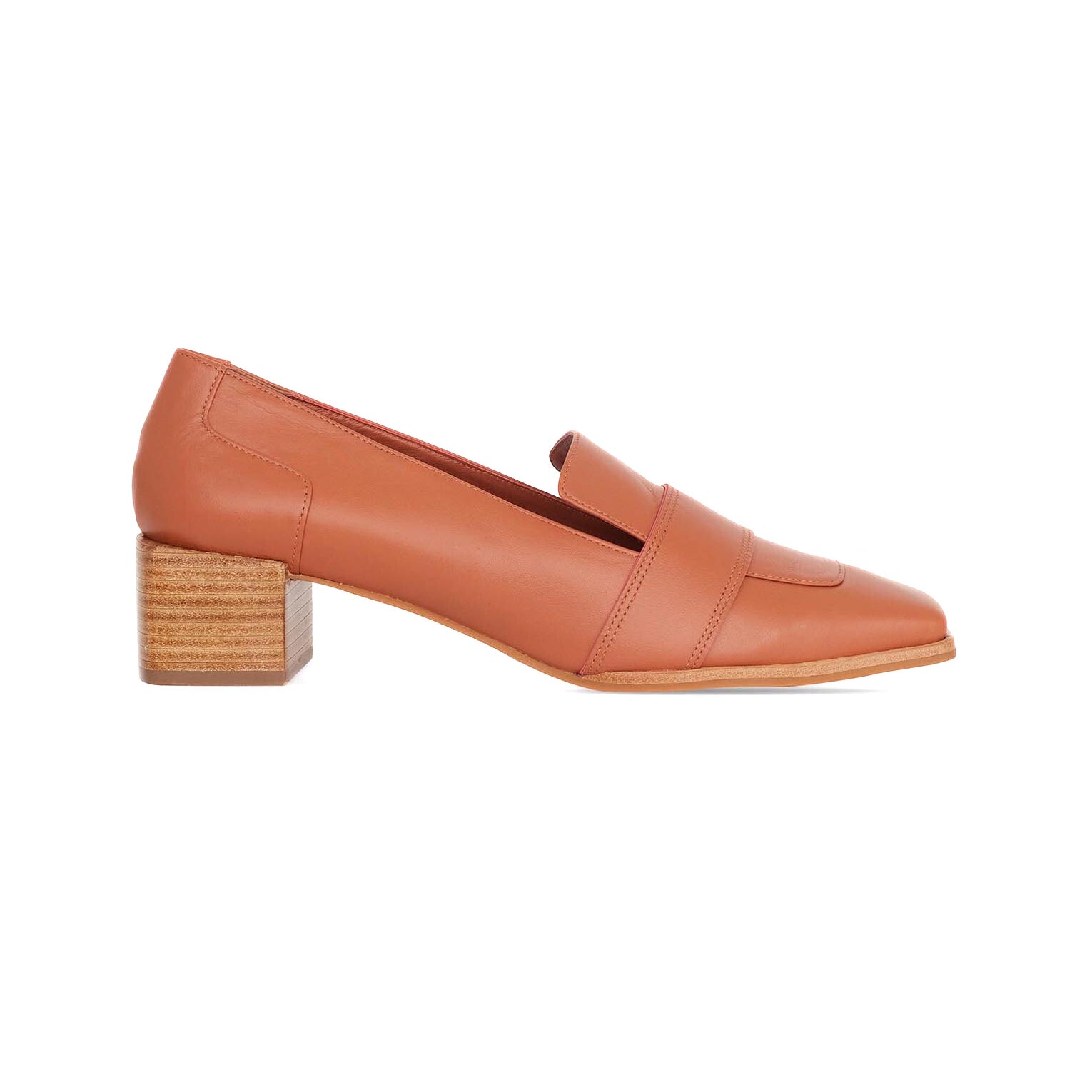 Calf Leather Loafers Louro – Women’s 4cm Block Heel
