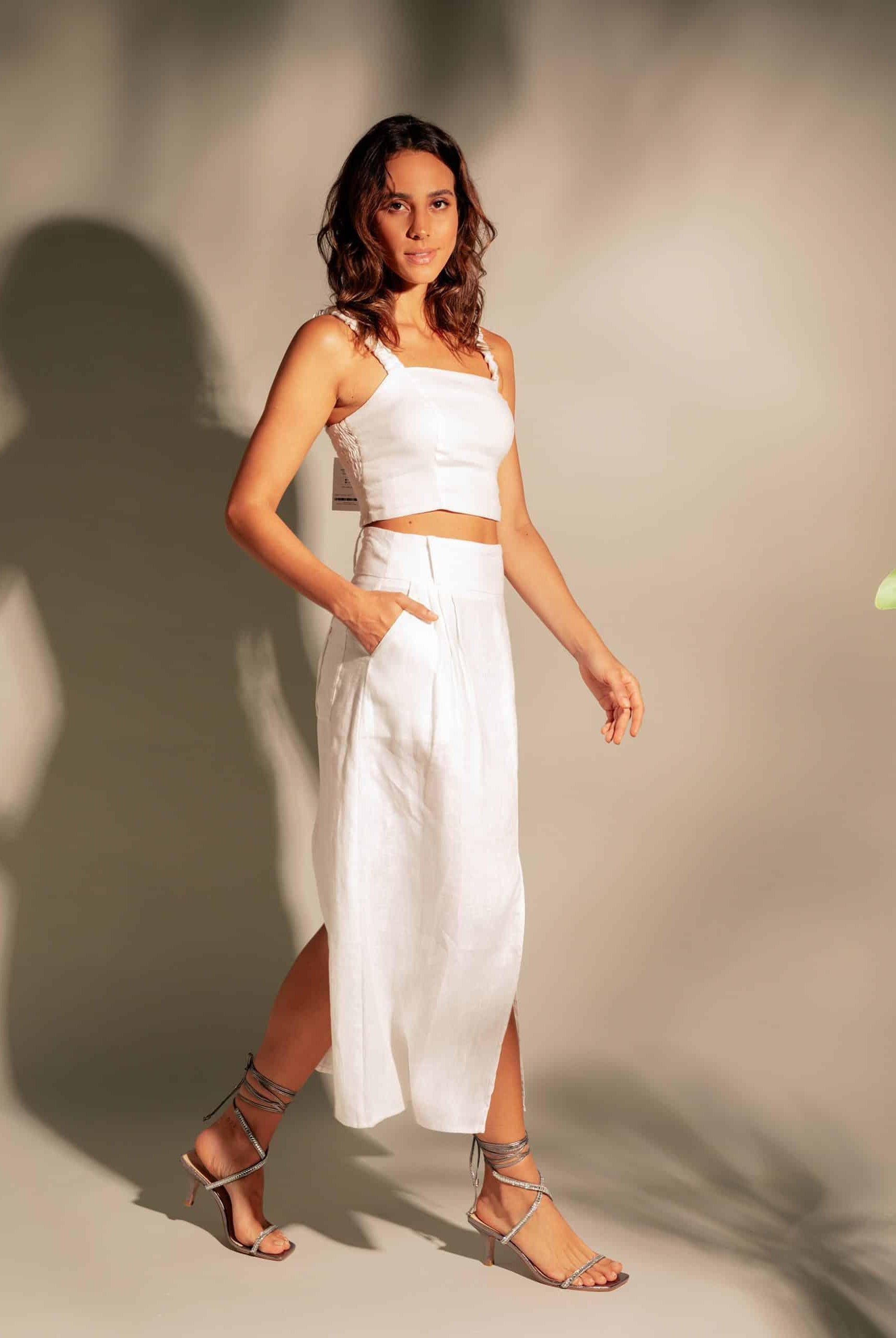 Mangará Aroeira Women's Sandales - 8cm Heel - crystal embellished straps