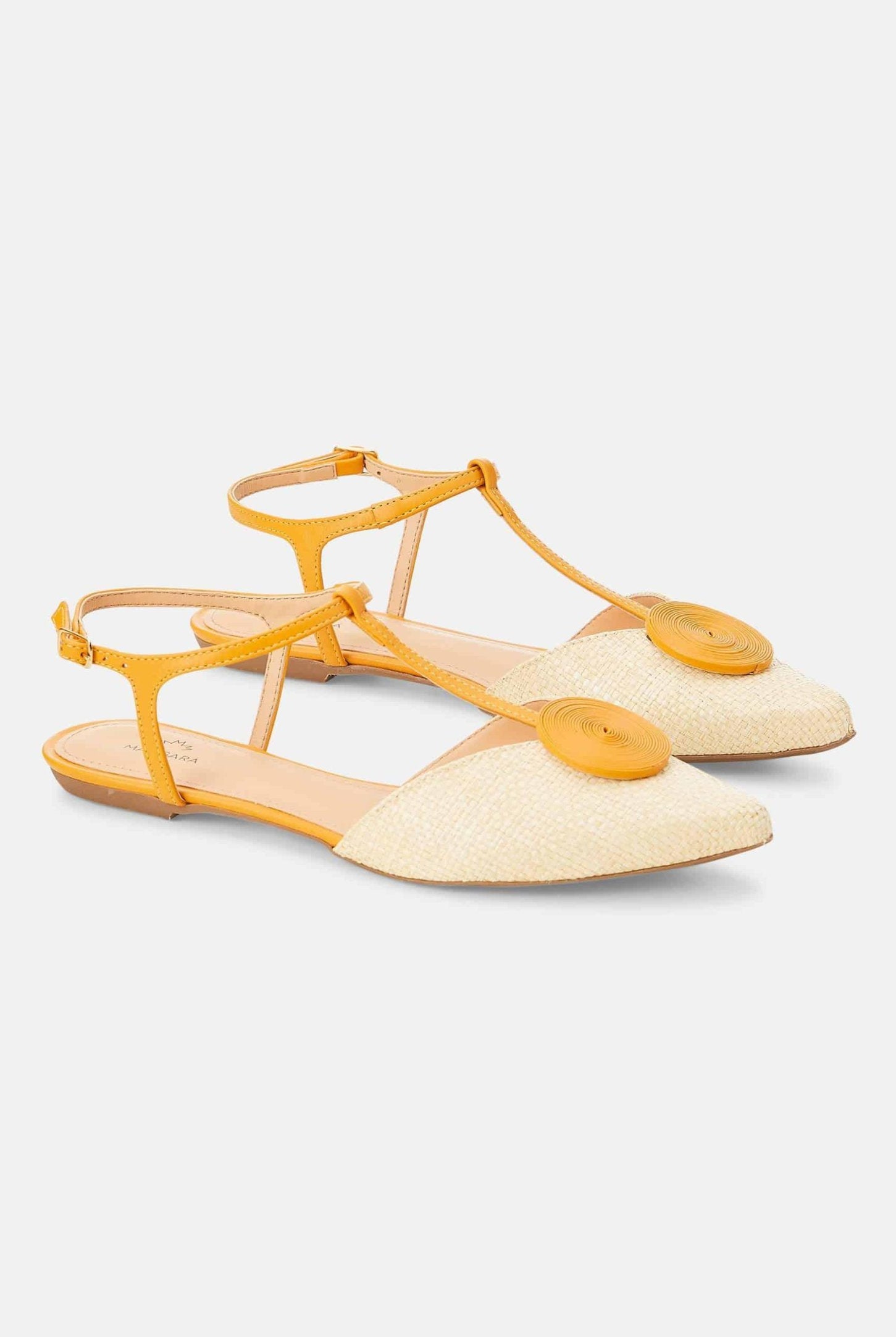 Mangará Acerola Women's Sandales - Natural Raffia - Leather details