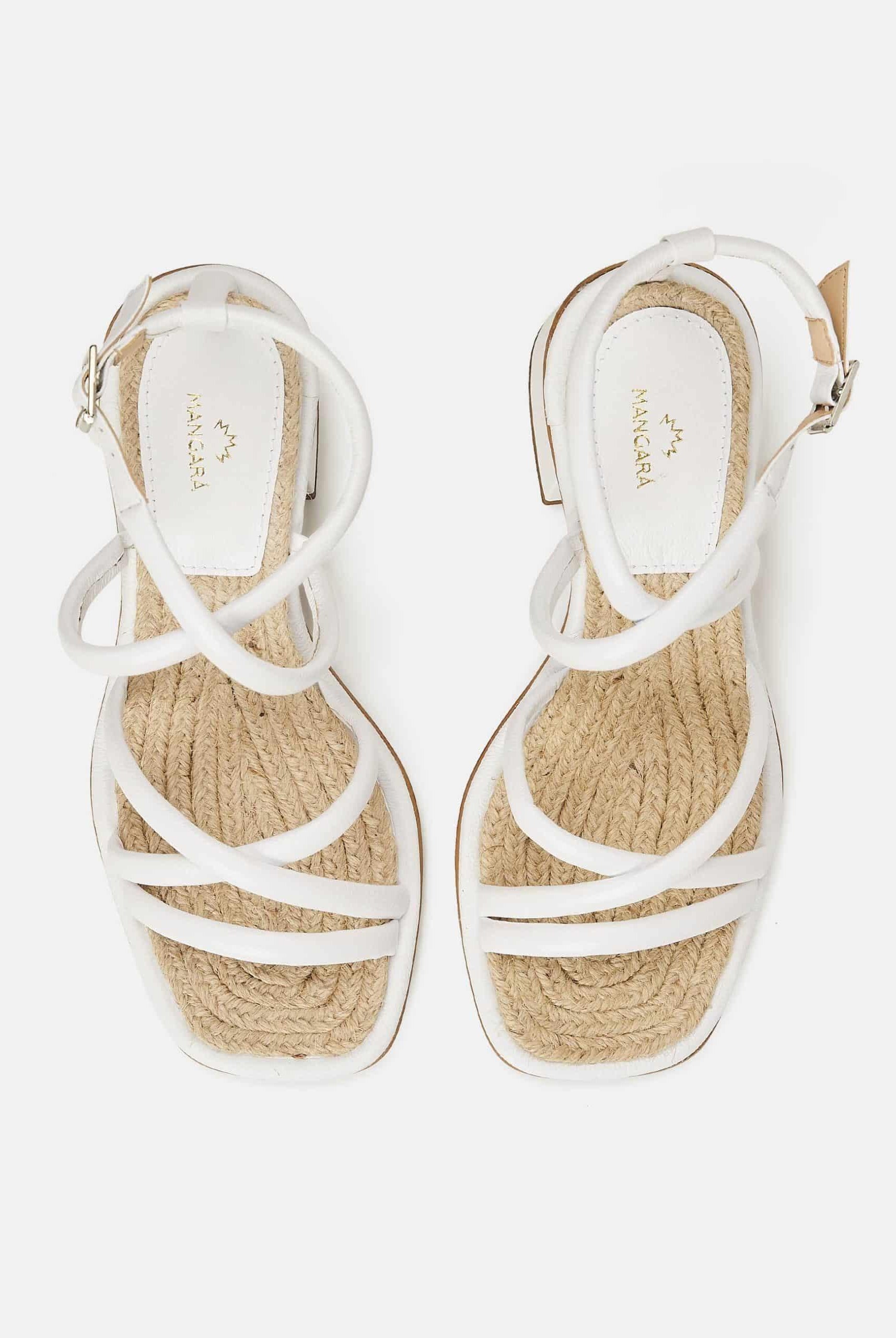 Mangará Bromélia Women's Sandales Leather - 7cm Block Heel