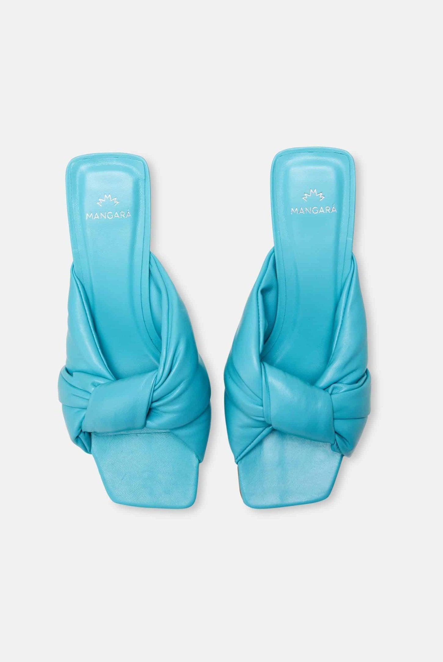 Mangará Women's Caroba Mules Goat Leather - Narrow Width - 4cm Block Heel