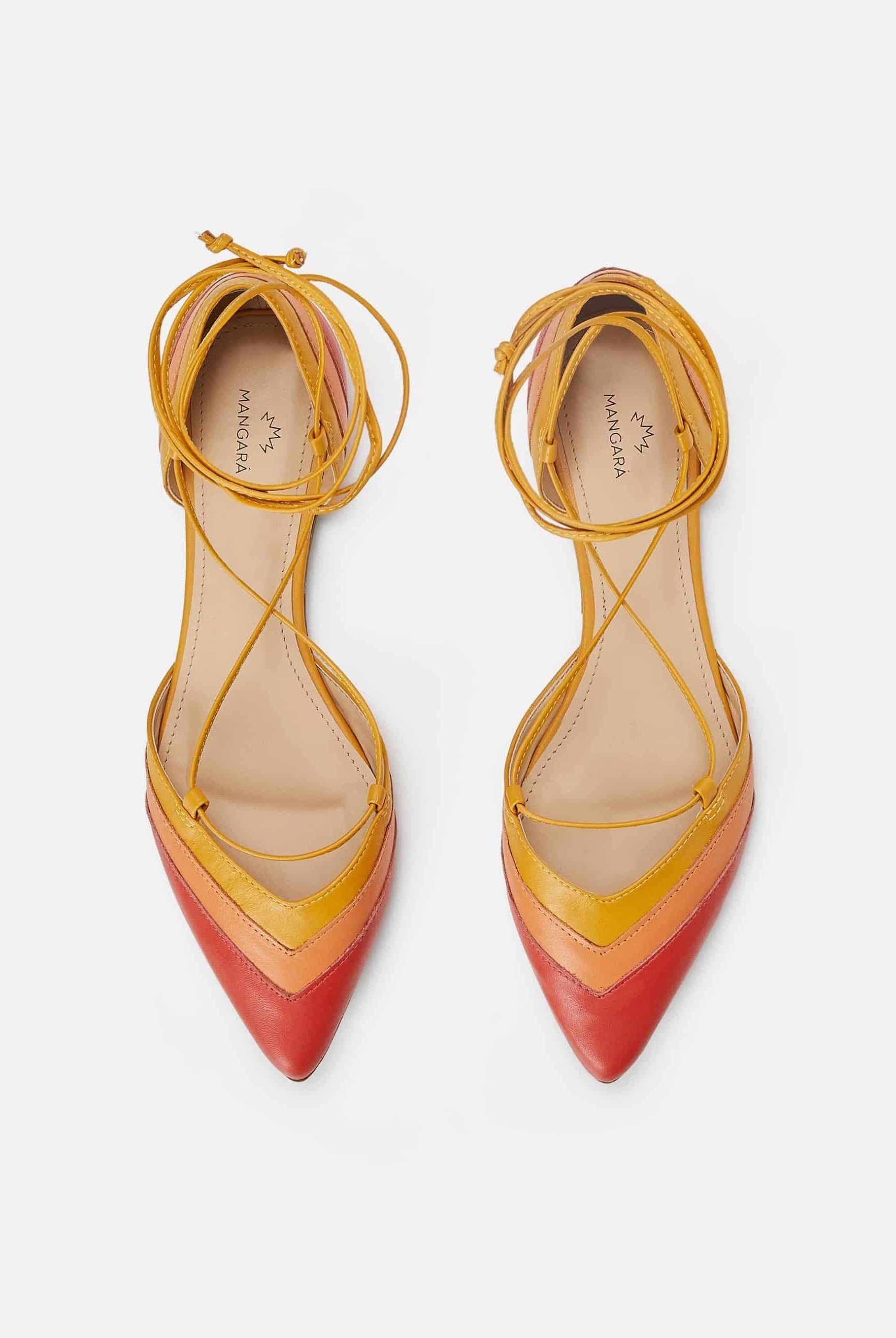 Mangará Cereja Women's Sandales - Leather - Red