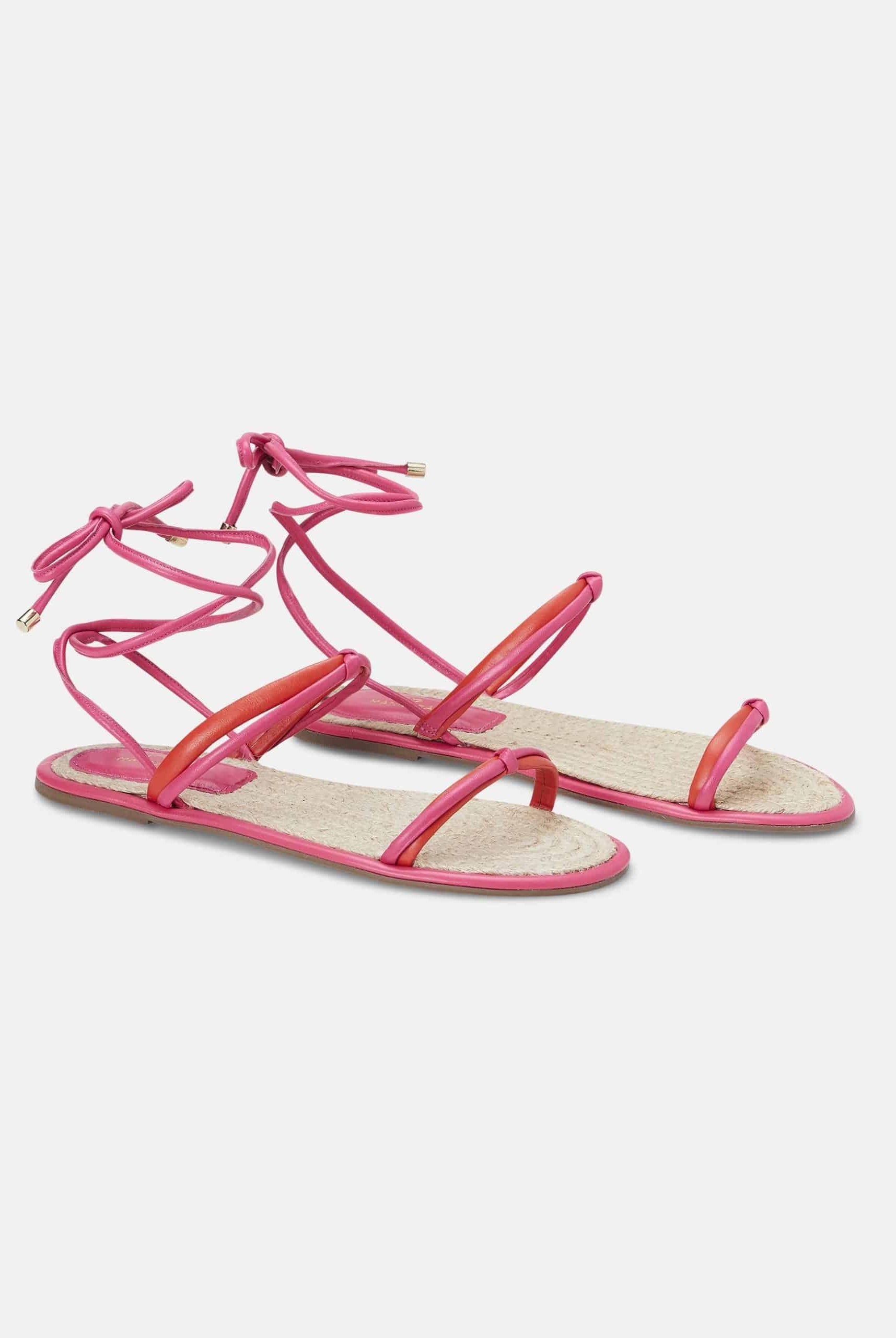 Mangará Urucum Women's Sandales - Leather - Raffia