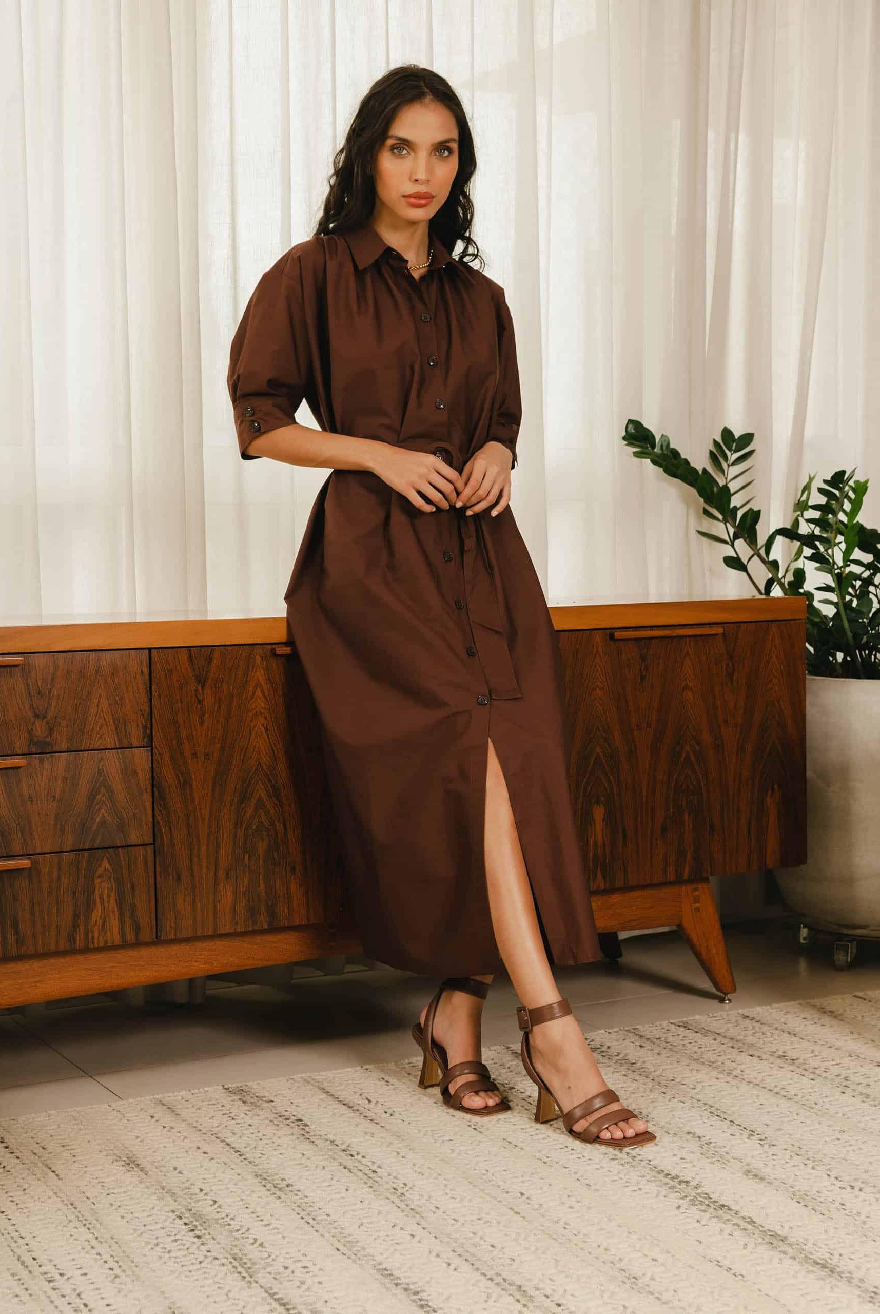 Mangará Uvaia Leather Sandales 8cm Heel